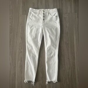 Madewell White Ankle & Cropped Jeans size 27